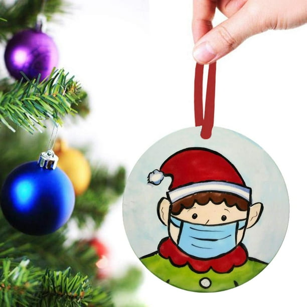 Details about / New Year Photo Frame Pendant Xmas Tree Pictures Hanging Ornaments Home DIY Decor